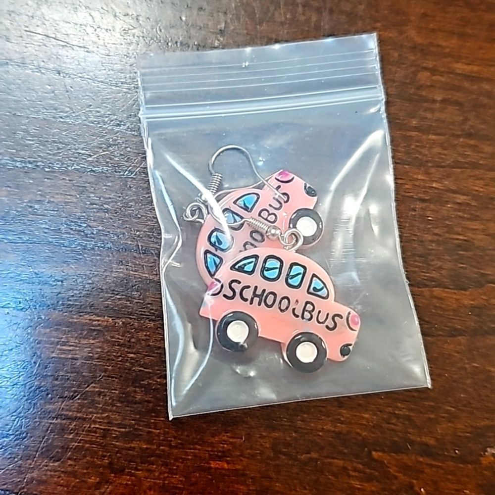 School Bus earrings